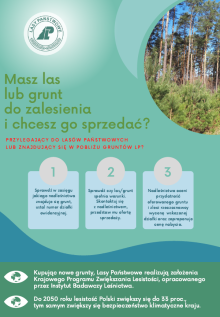 ZAKUPY GRUNTÓW LEŚNYCH LUB GRUNTÓW PRZEZNACZONYCH DO ZALESIENIA